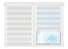 Рулонные кассетные шторы День Ночь монца 45 цена. Купить в «Мастерская Жалюзи»